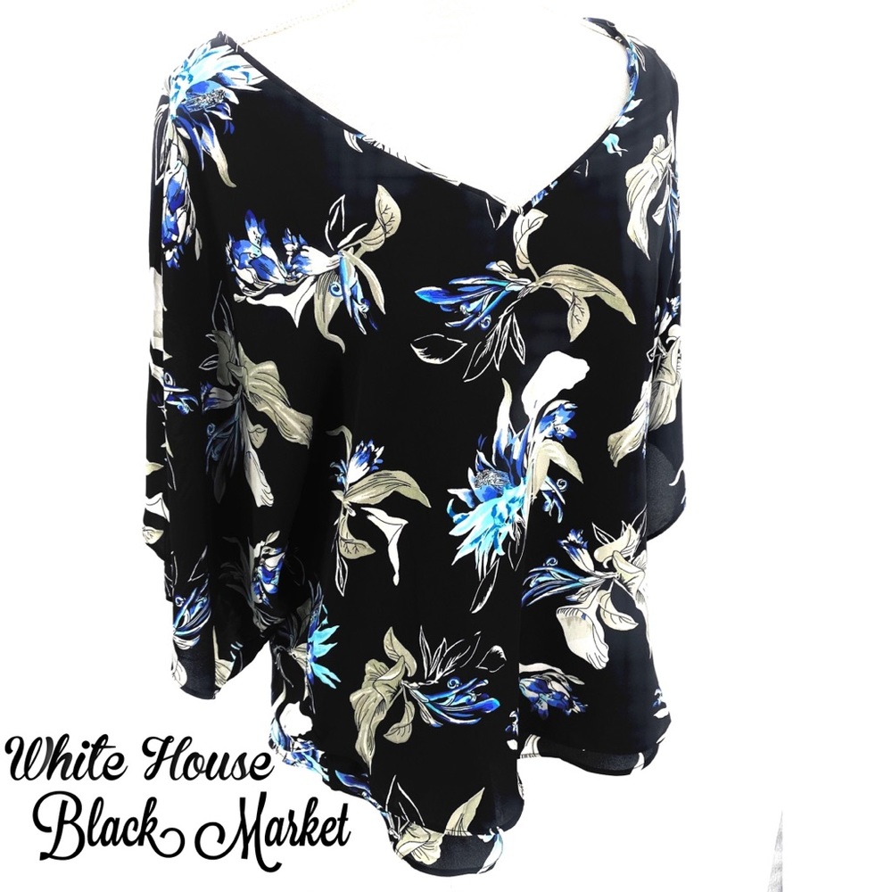 WHBM 3/4 bell sleeve Blouse size small